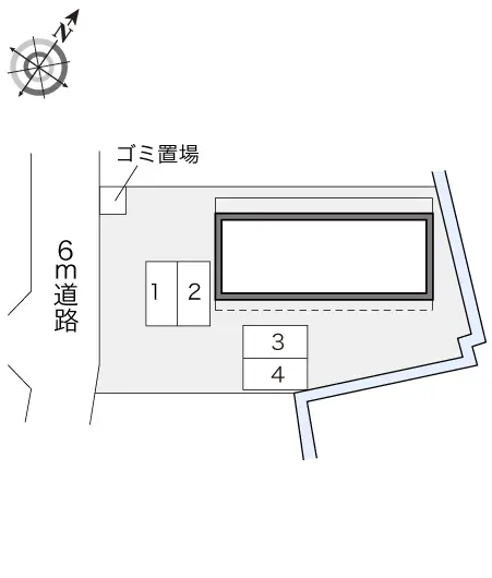 ★手数料０円★草加市手代町　月極駐車場（LP）